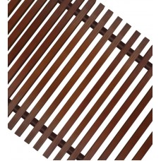 Решетка для напольного конвектора деревянная ESSAN PPД 200x2200 мм (Темный Орех)