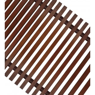 Решетка для напольного конвектора деревянная ESSAN PPД 200x4000 мм (Темный Орех)