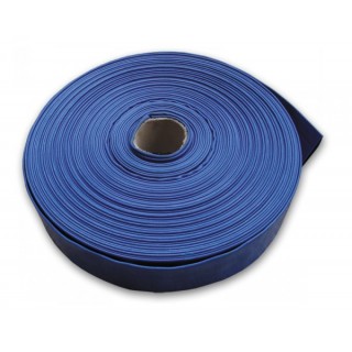 Брезентовый шланг с резиновым слоем (синий) "AGRO-FLAT" 1 1/4"-50 м